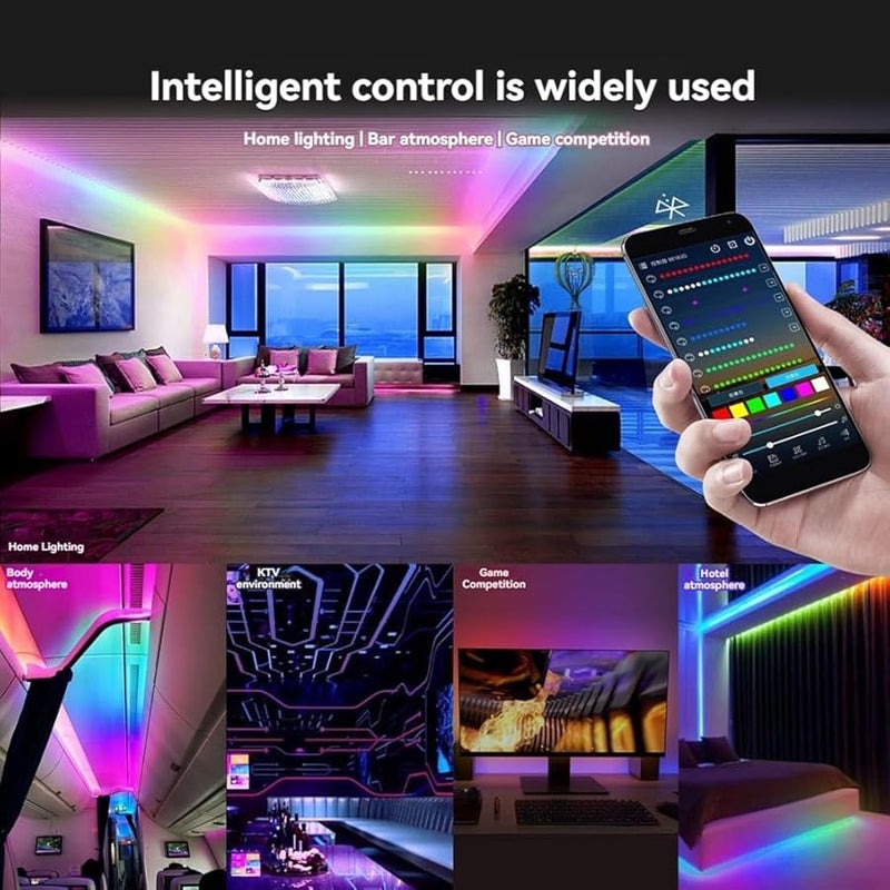 WS2812B Bluetooth LED Controller APP Music Sync For WS2811 WS2812 SK6812 Light Strips 12V 24V DC - Image 3